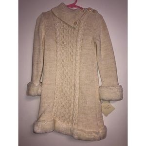 Cute Cream Embroidered Dress 3T